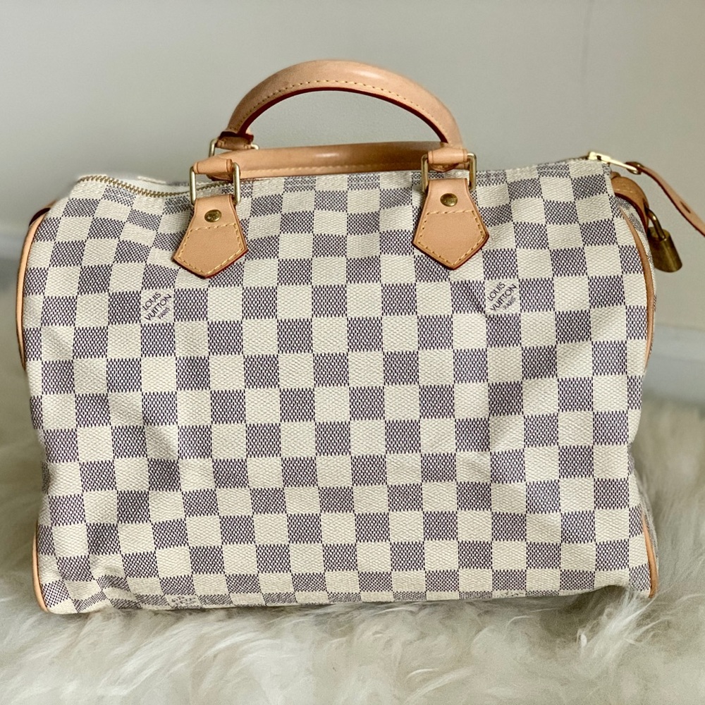Louis Vuitton Damier Azur Coated Canvas Speedy 30